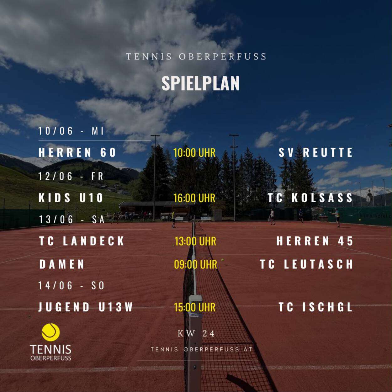 Spielplan KW 24